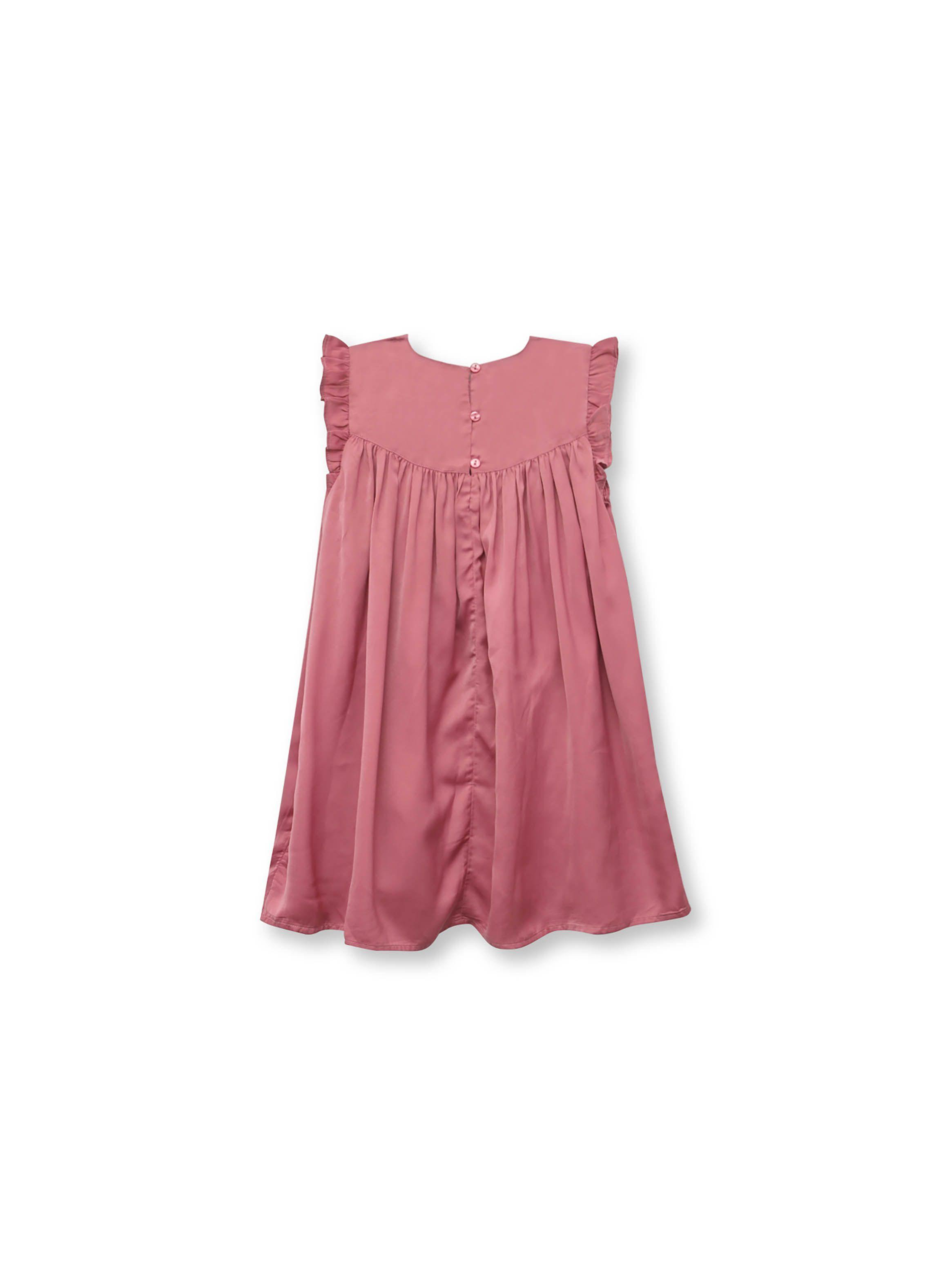Vestido Niña Rosado Oscuro (2 A 12 Años) Colloky-1