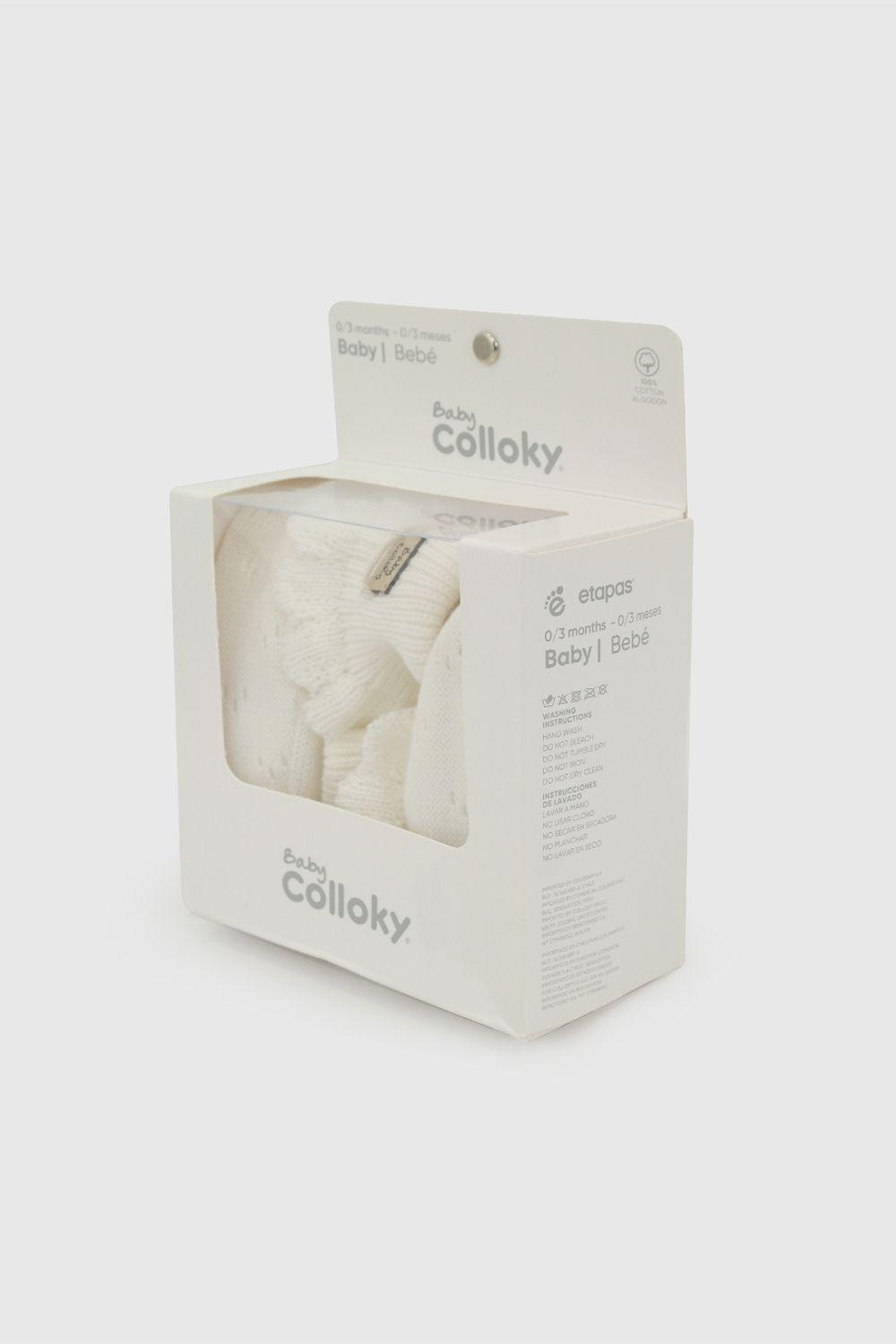 Zapato Tejido Niña Blanco 7532 Colloky-4