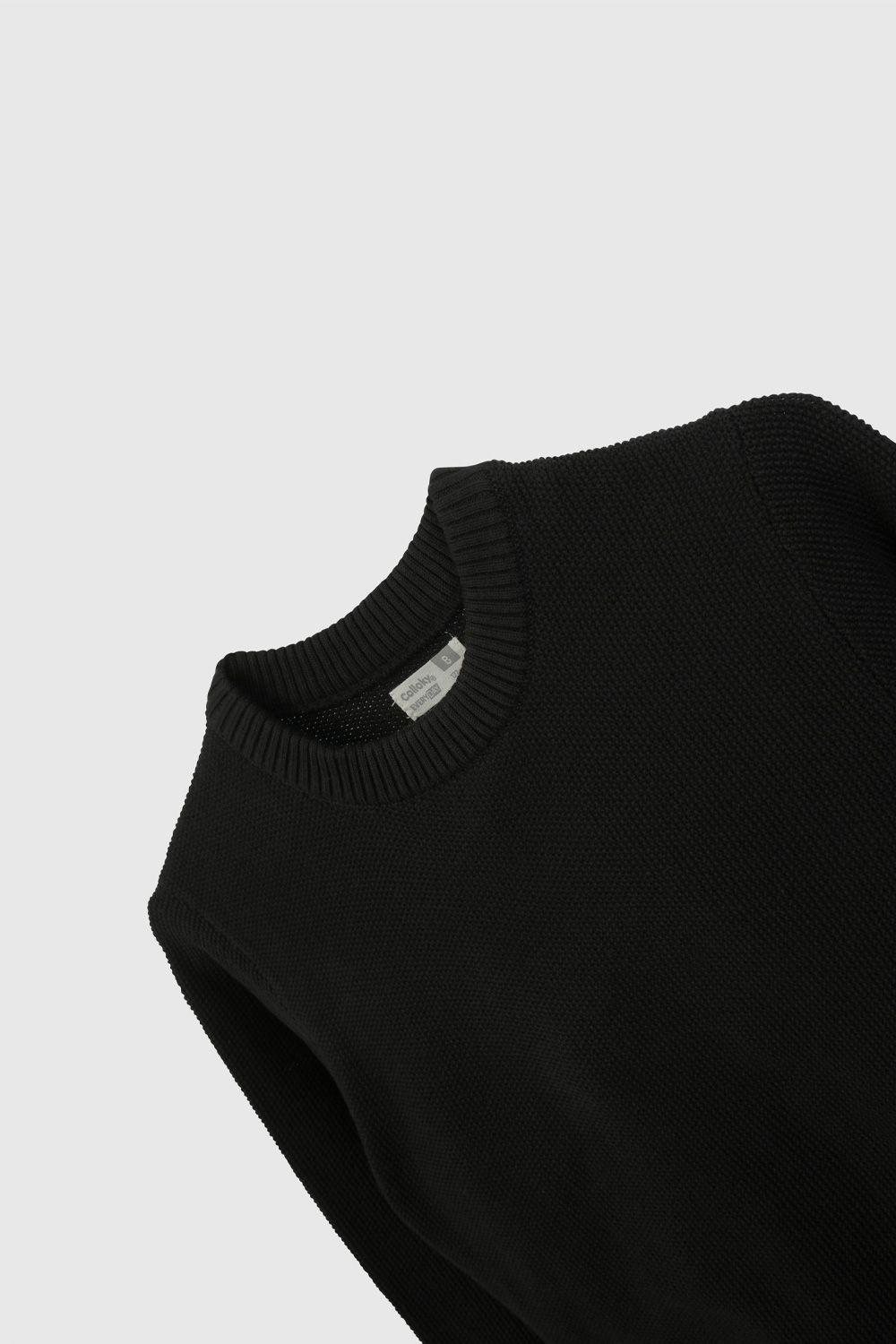 Sweater Negro Texturado De Niño SWLA2302V26-2