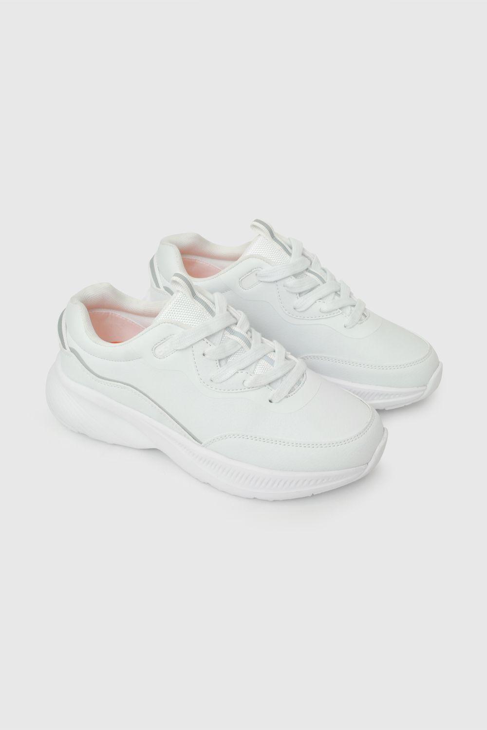 Zapatilla Escolar Blanca 7239 Colloky-0