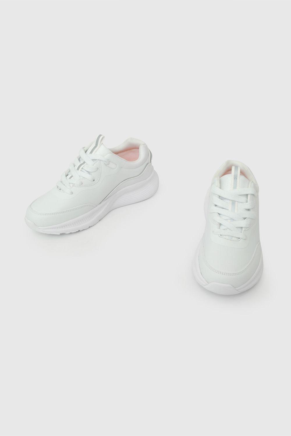 Zapatilla Escolar Blanca 7239 Colloky-3