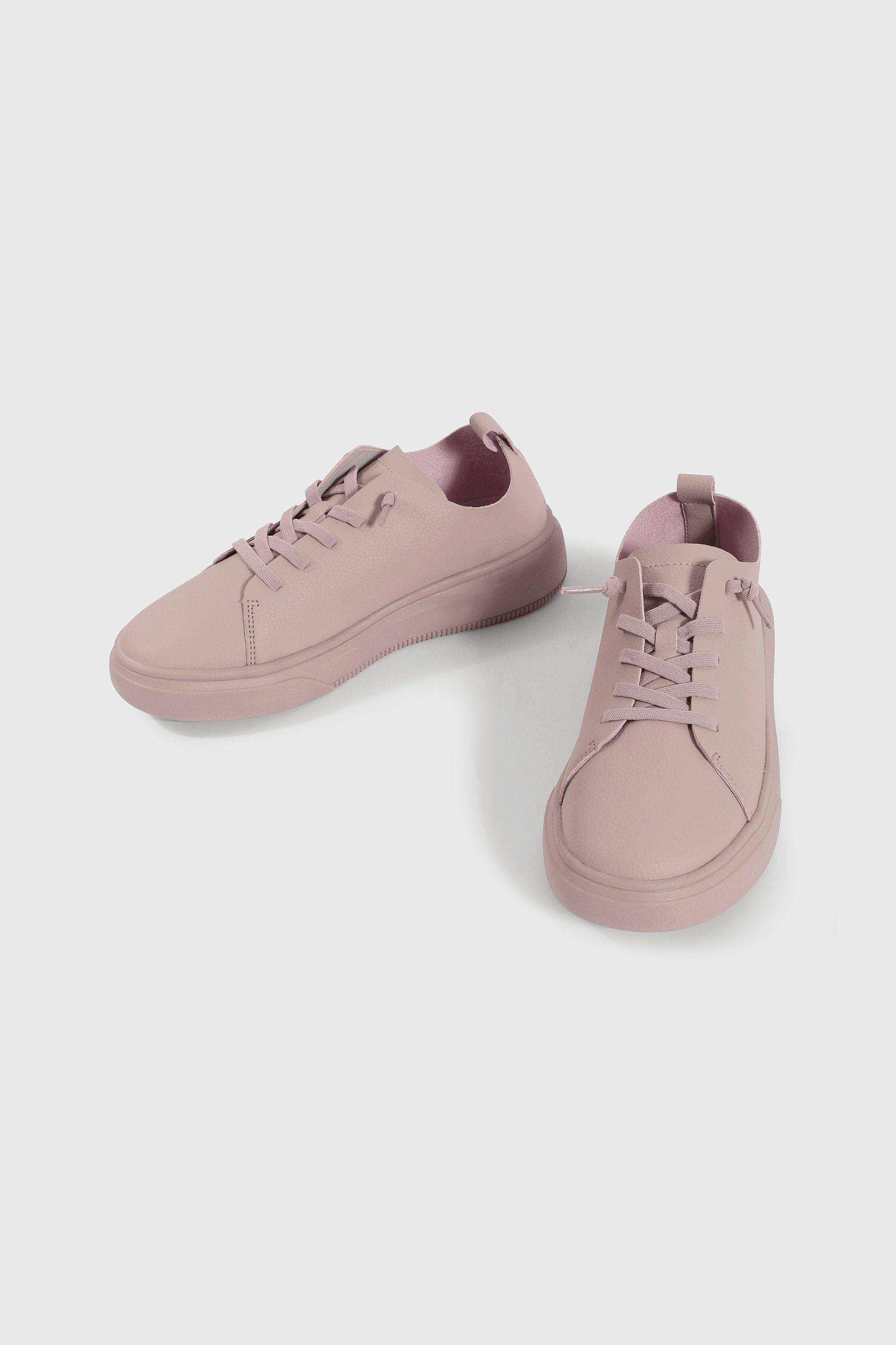 Zapatilla Lifestyle Rosada de Niña con Cordón elástico Talla 28 a 23-3