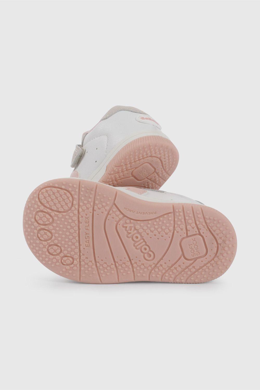 Zapatilla Urbana Blanca y Rosado 37060298V26-2