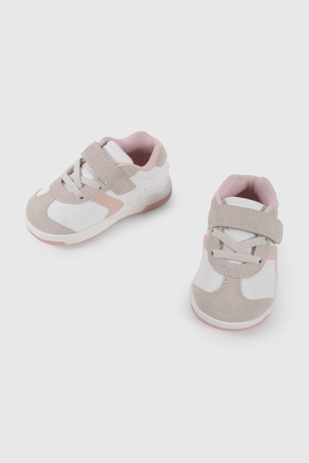 Zapatilla Urbana Blanca y Rosado 37060298V26-3