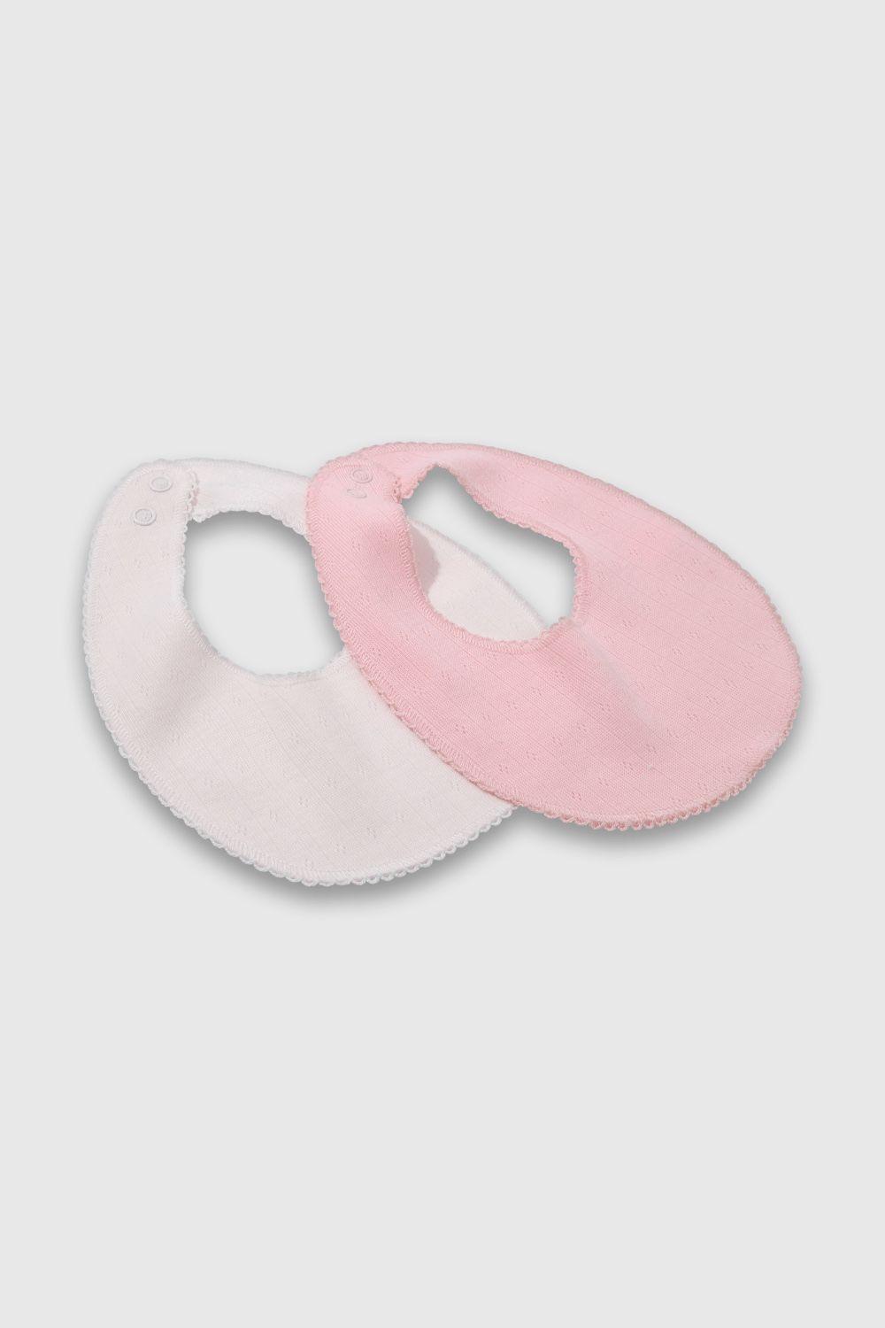 Pack de 2 Baberos Rosado de Bebé-0