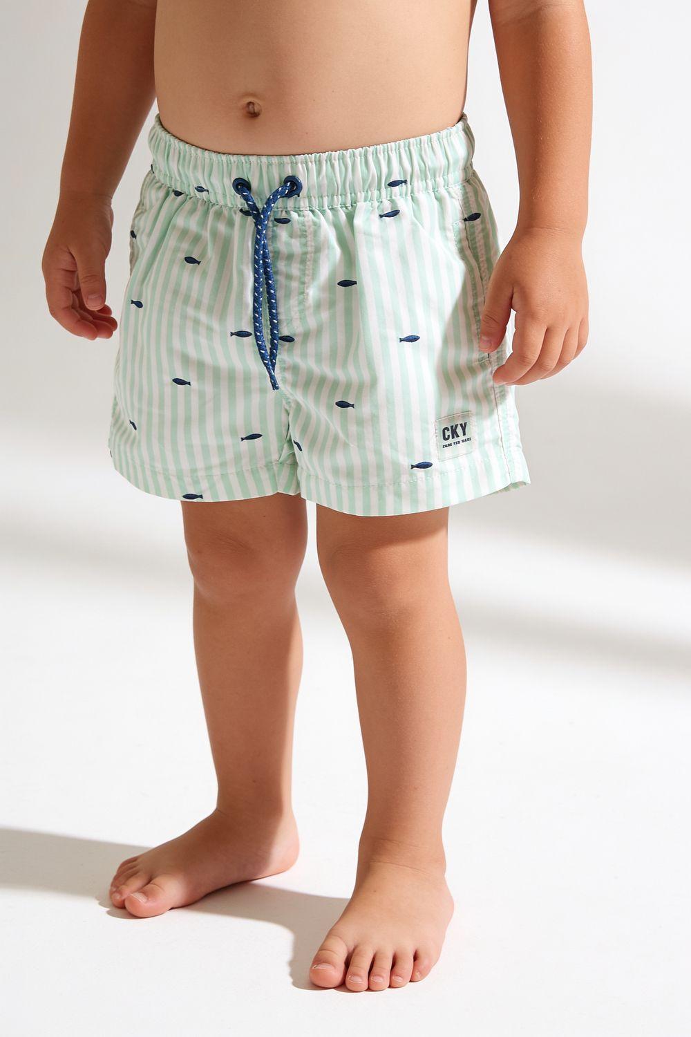 Traje De Baño Navy Verde Niño 6-9M a 4-5A Colloky-2