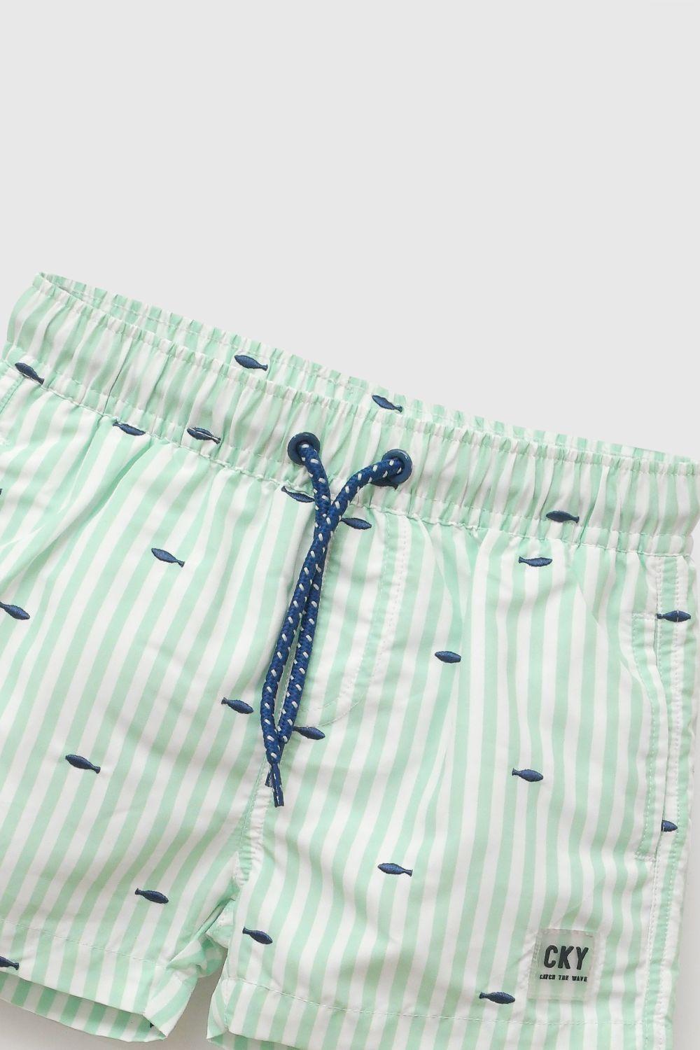 Traje De Baño Navy Verde Niño 6-9M a 4-5A Colloky-3