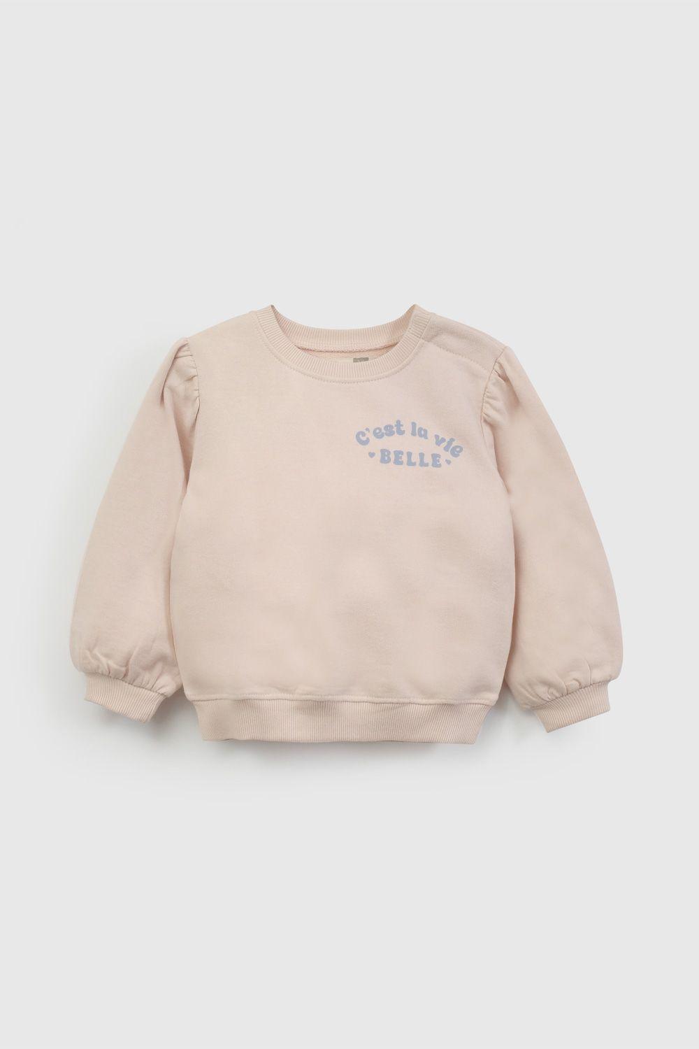 Polerón Rosado Manga Recogido De Niña PLPO5235V26-0