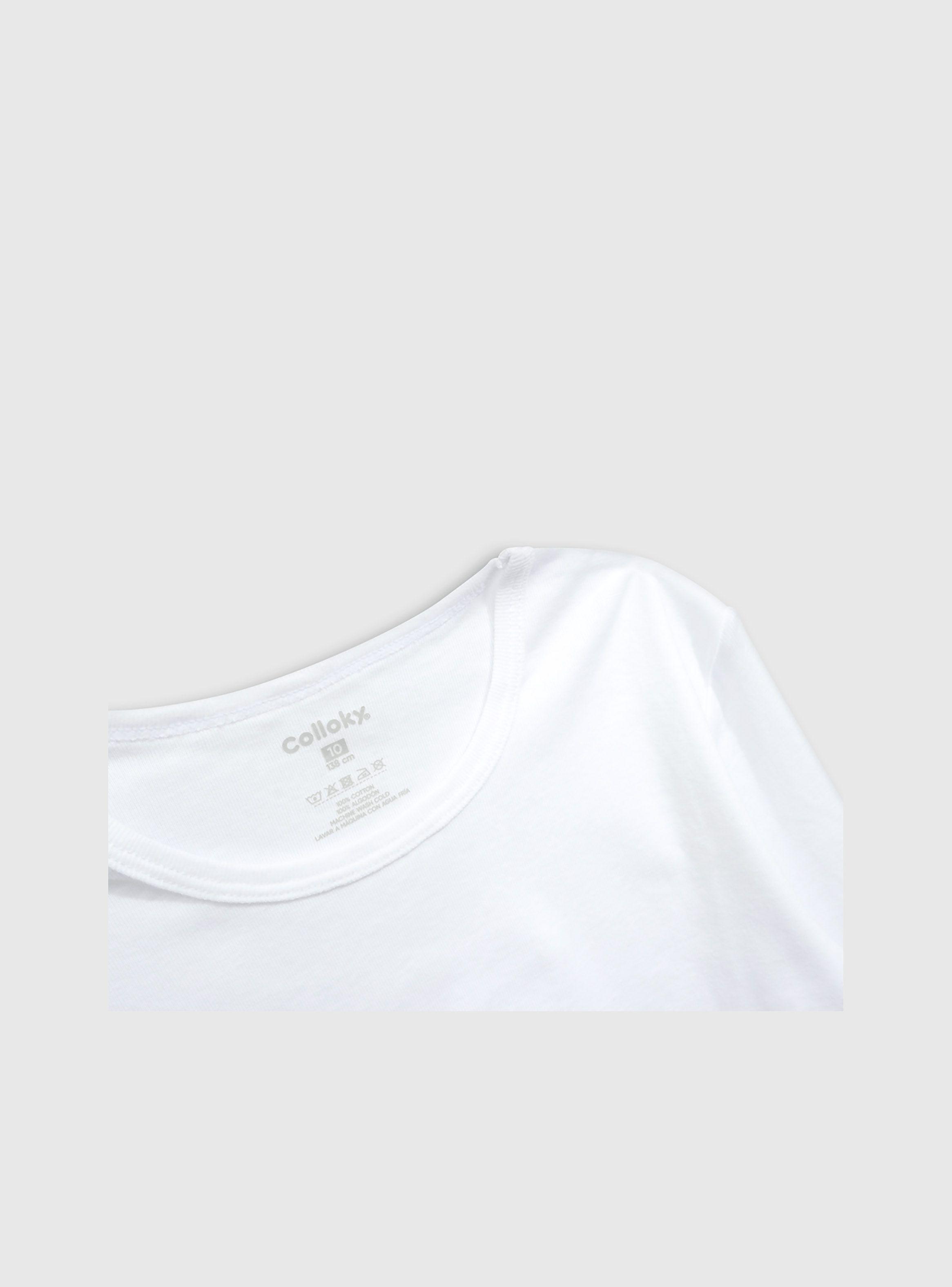 Camiseta Unisex Blanco 53749 Colloky-3