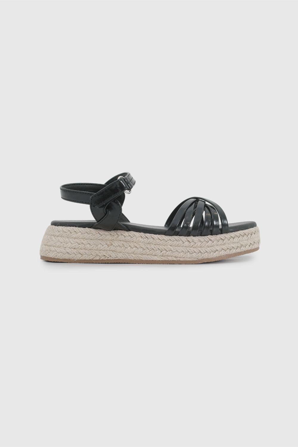 Sandalia Negra Niña 53380201V26-1