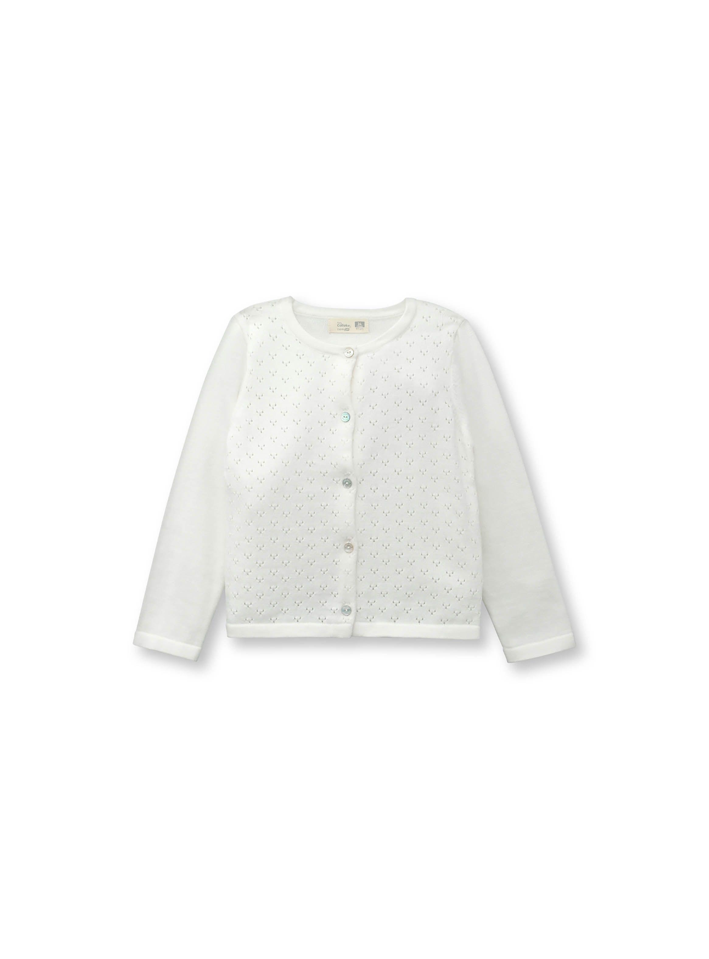 Chaleco Niña Blanco (3 A 36 Meses) Colloky-0