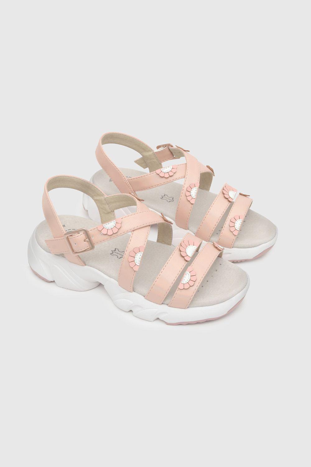 Sandalia De Niñas Chunky Dark Pink (28 A 38)-0