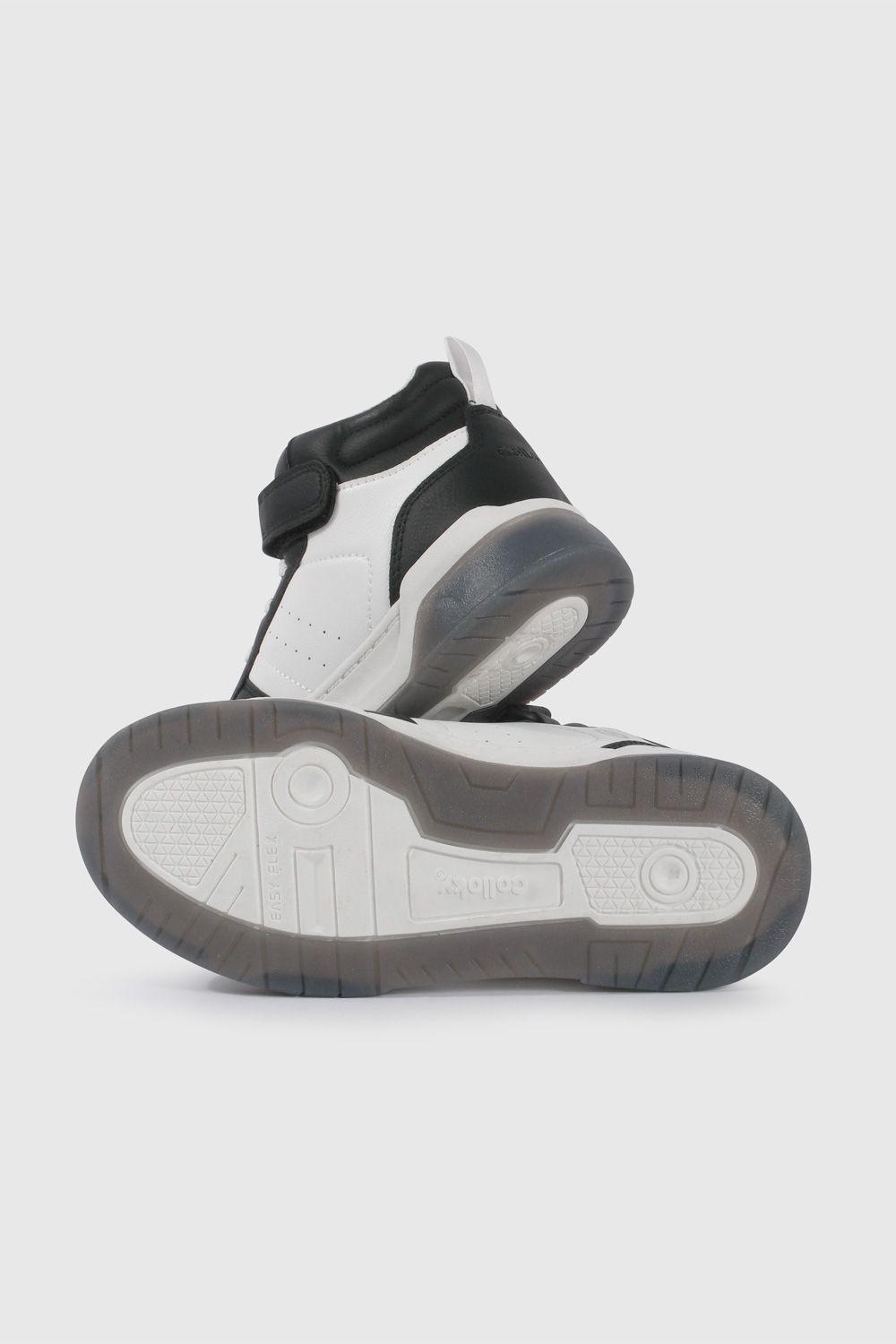 Zapatilla de Luces Negra con Blanco 57170298V26-2