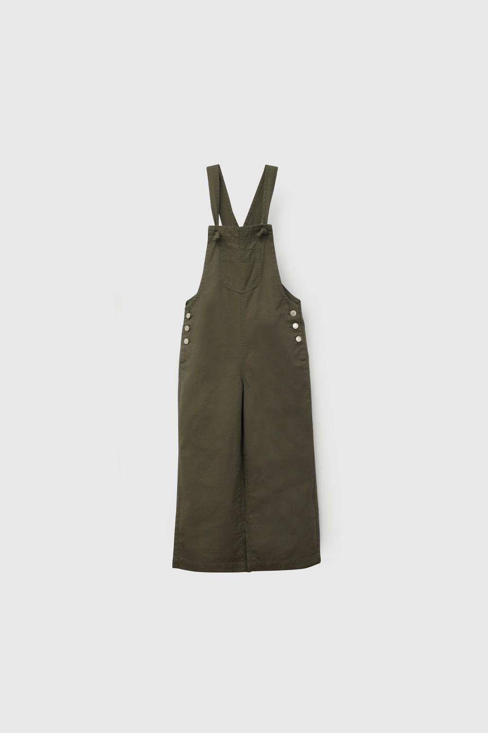 Jardinera Gabardina Verde De Niña JLGB0490V26-0