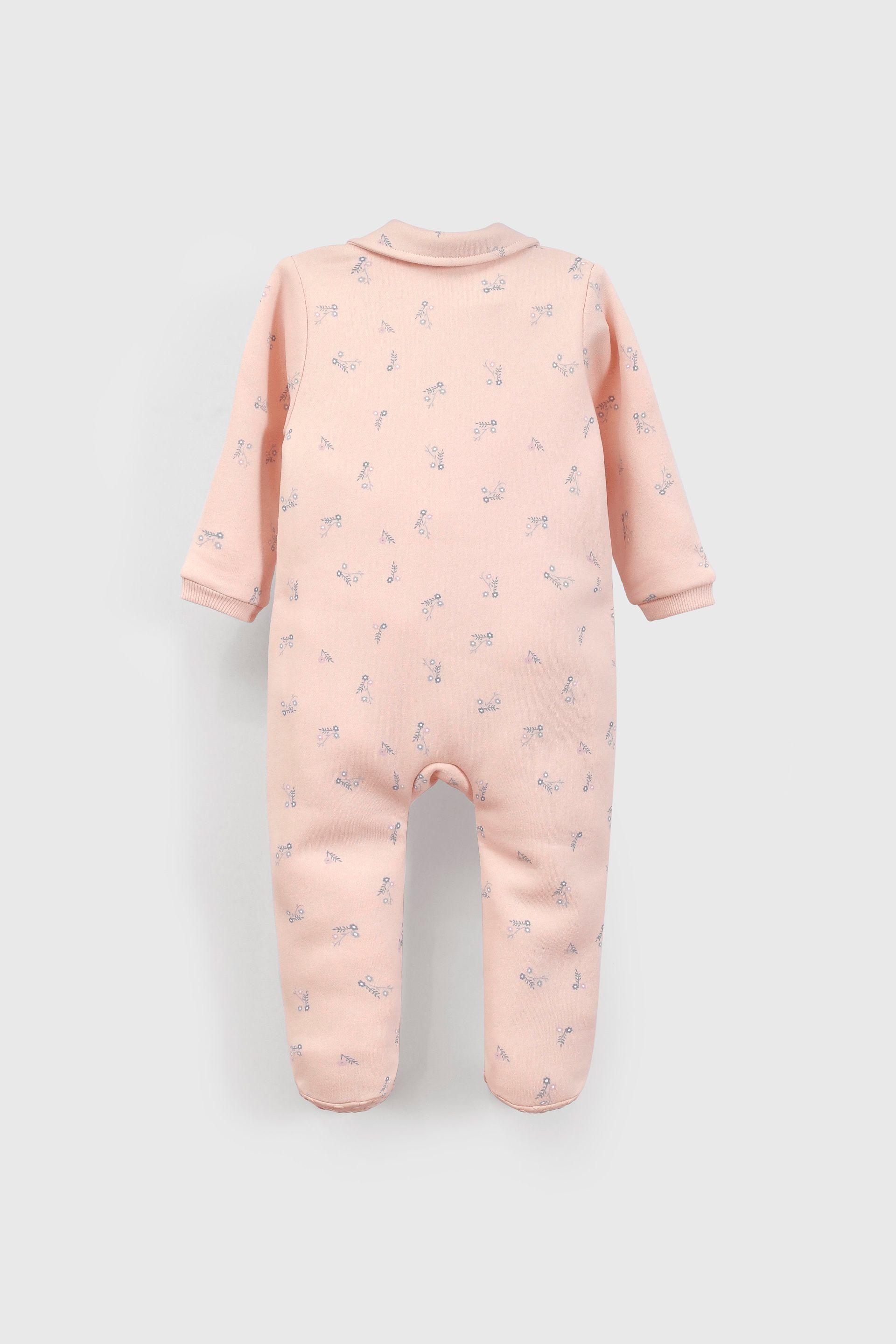 Pijama Celeste Flores para Bebé de 0 a 24 meses-1