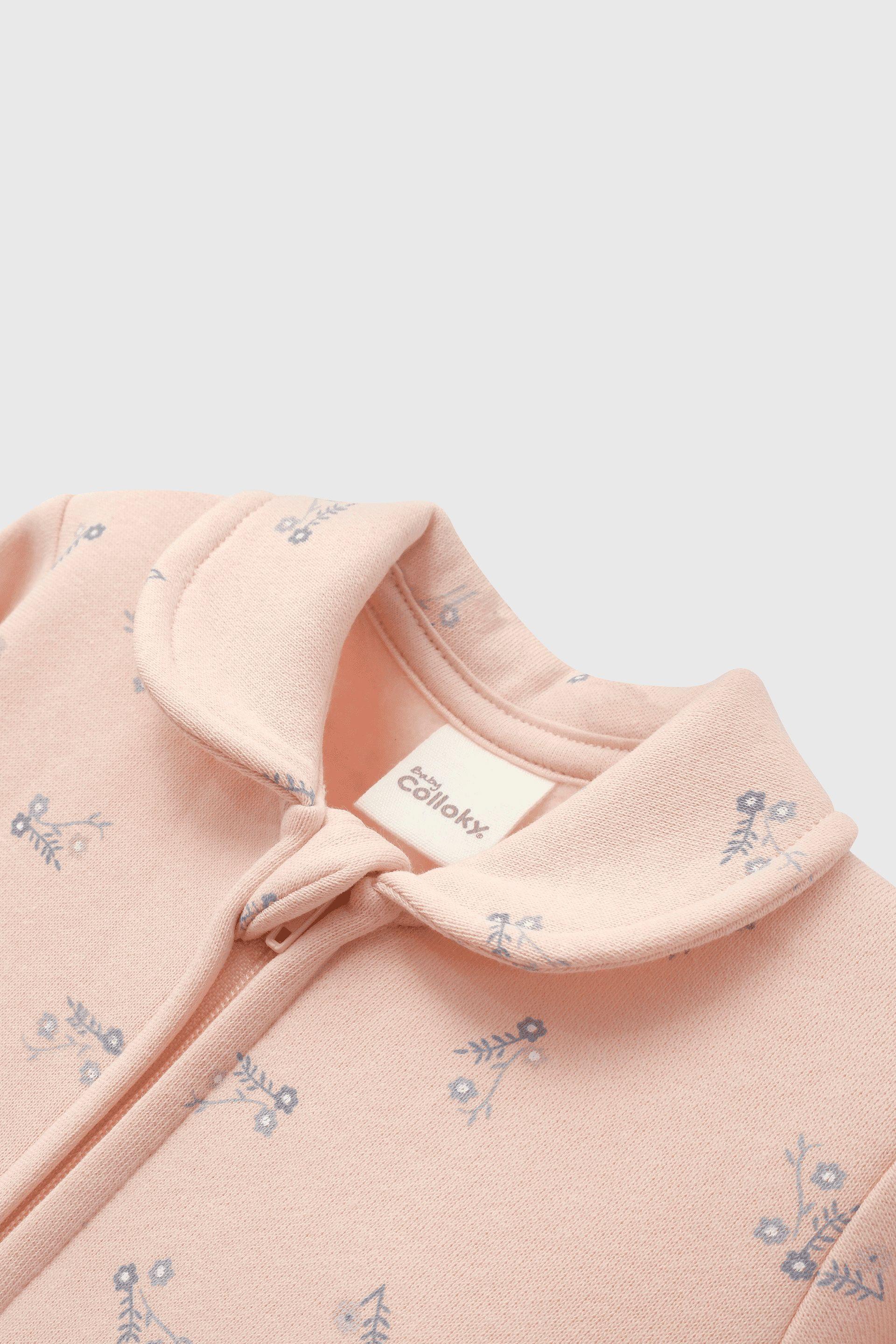 Pijama Celeste Flores para Bebé de 0 a 24 meses-2