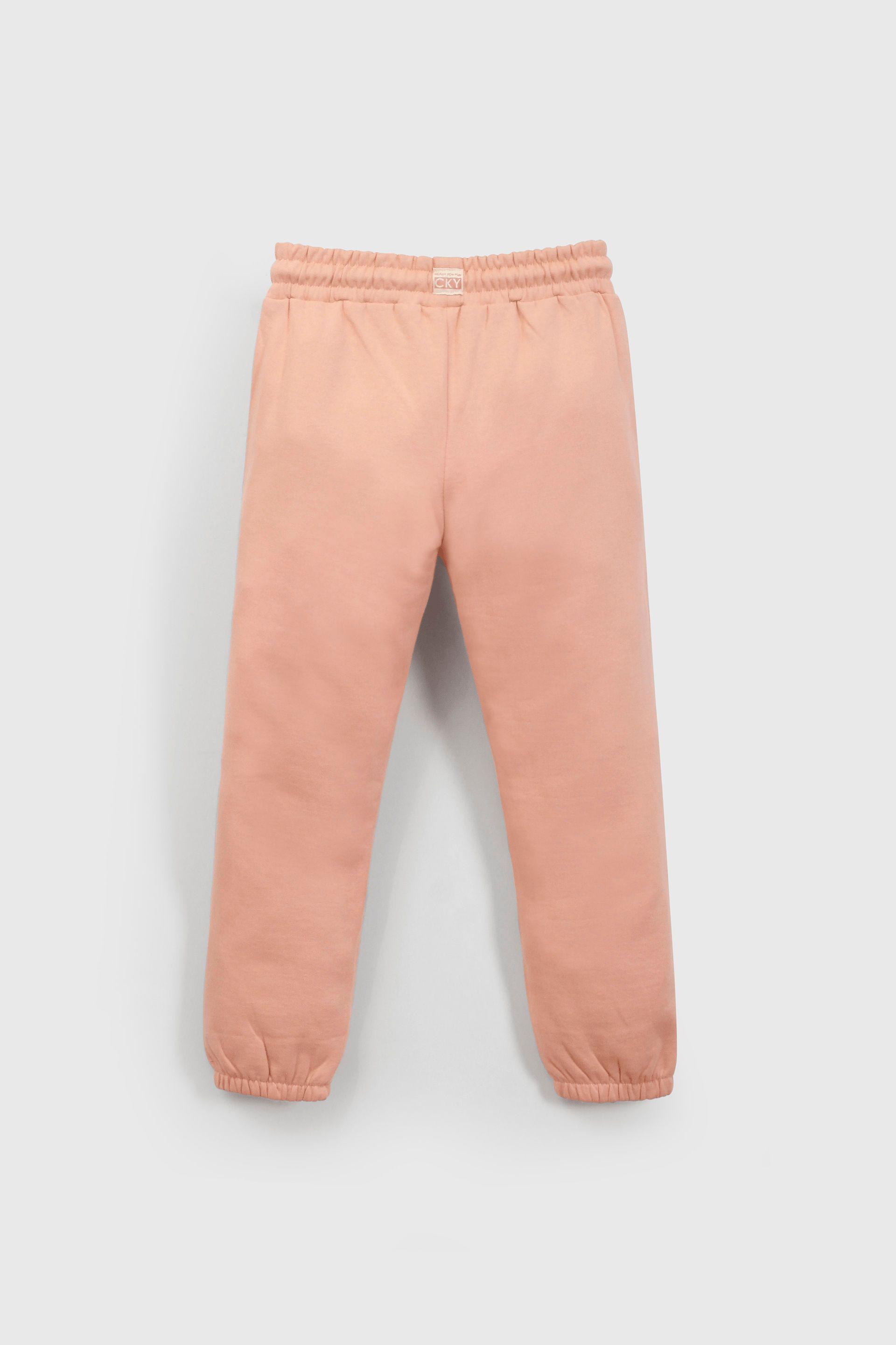 Pantalon Buzo Morado con Carda Interior y Cintura Elasticada-1