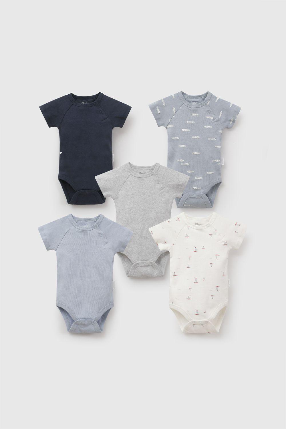 Set Body Navy Rib Celeste Niño 0-3M a 11/2-2A Colloky-0