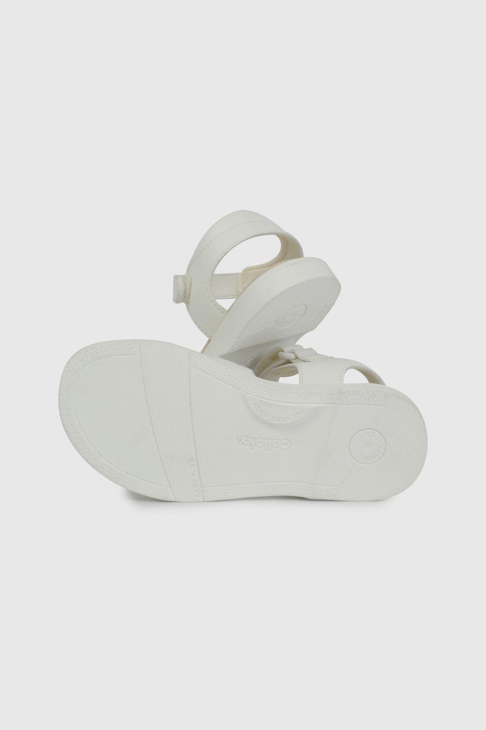 Sandalia de Broderie Blanca de Caminante talla 21 a 27-2