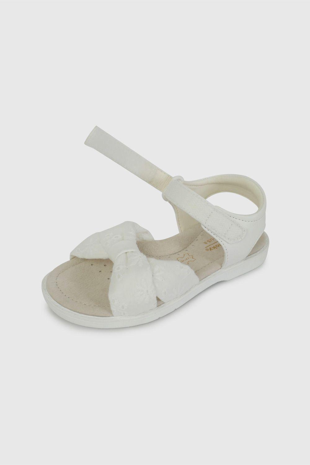 Sandalia de Broderie Blanca de Caminante talla 21 a 27-5