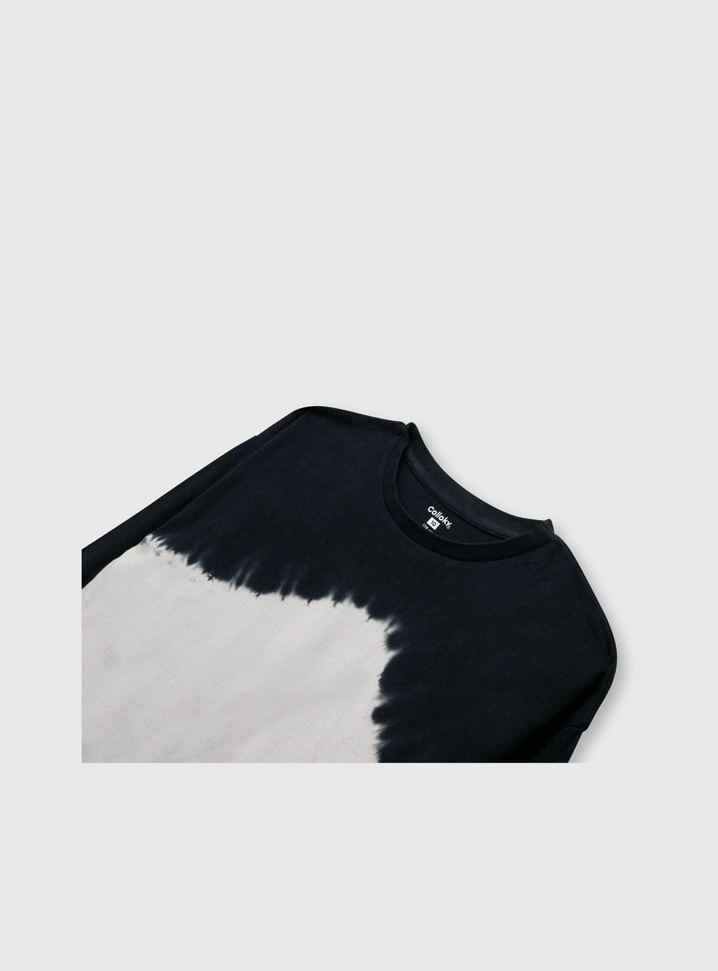 Polera De Niño Tie Dyed Gris (2 A 12 Años) Colloky-2