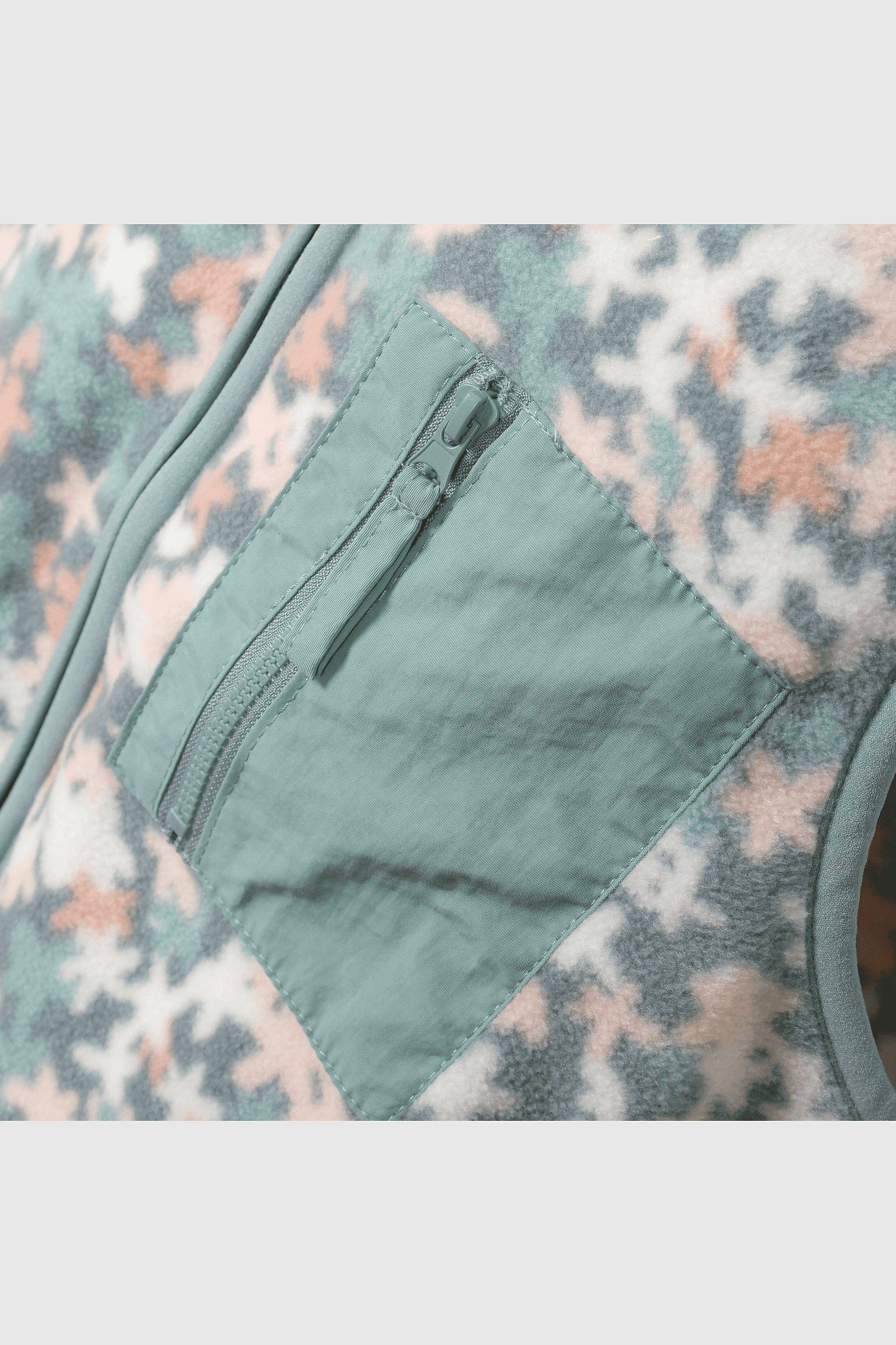 Chaleco floral azul para niña, estilo y comodidad-3