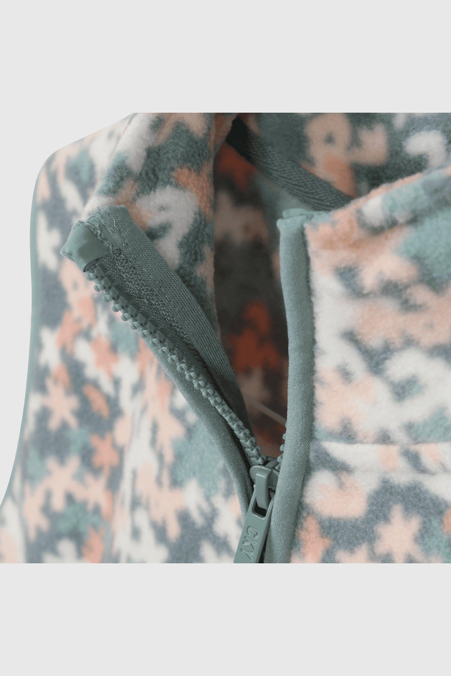 Chaleco floral azul para niña, estilo y comodidad-4