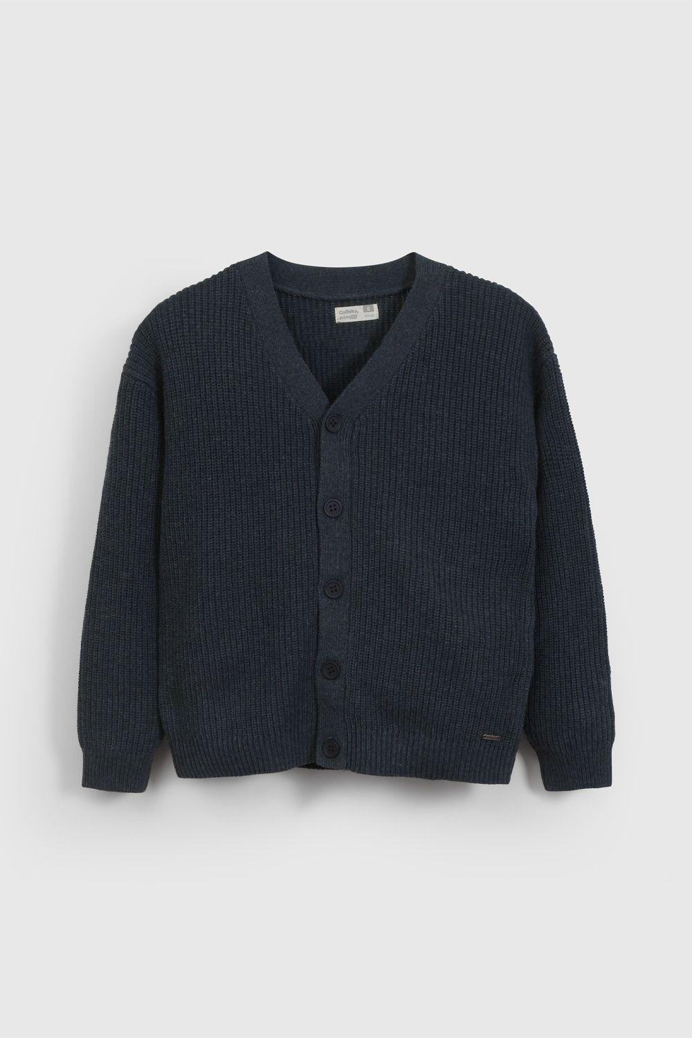 Chaleco Azul Con Botones De Niño CHLA0557V26-0