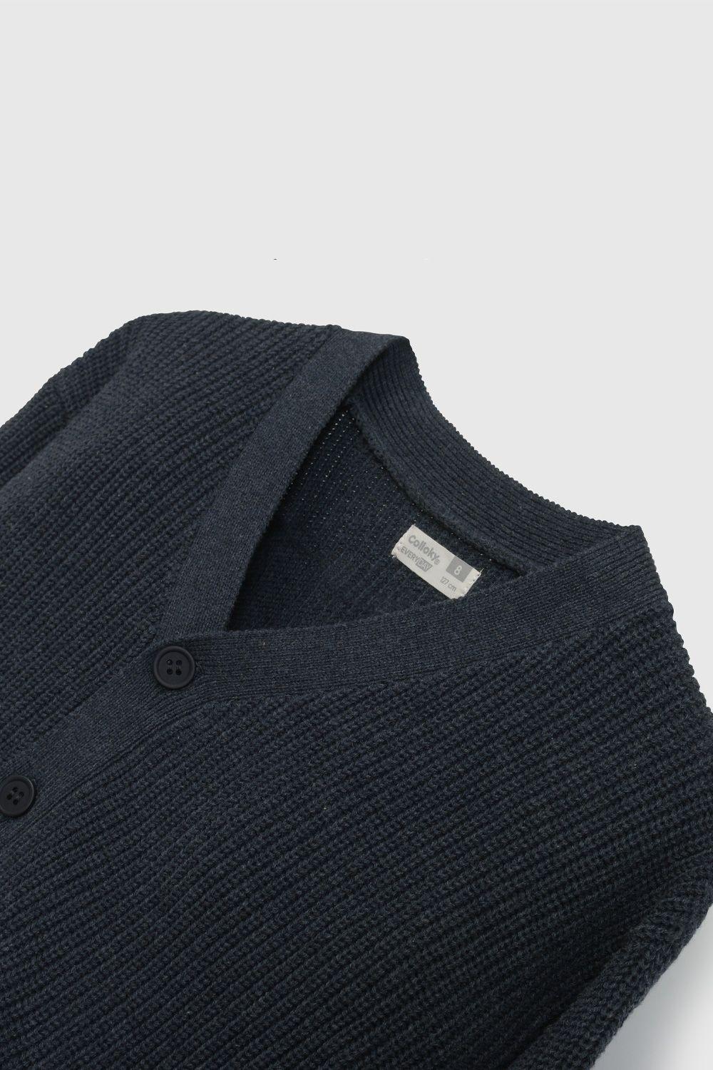 Chaleco Azul Con Botones De Niño CHLA0557V26-2