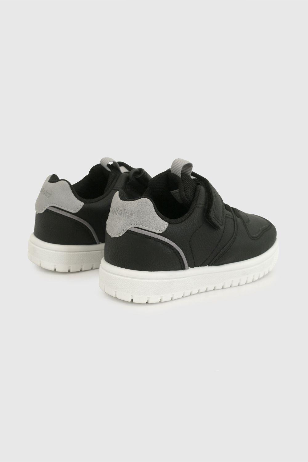 Zapatilla Negro Unisex niño 7377 Colloky-4