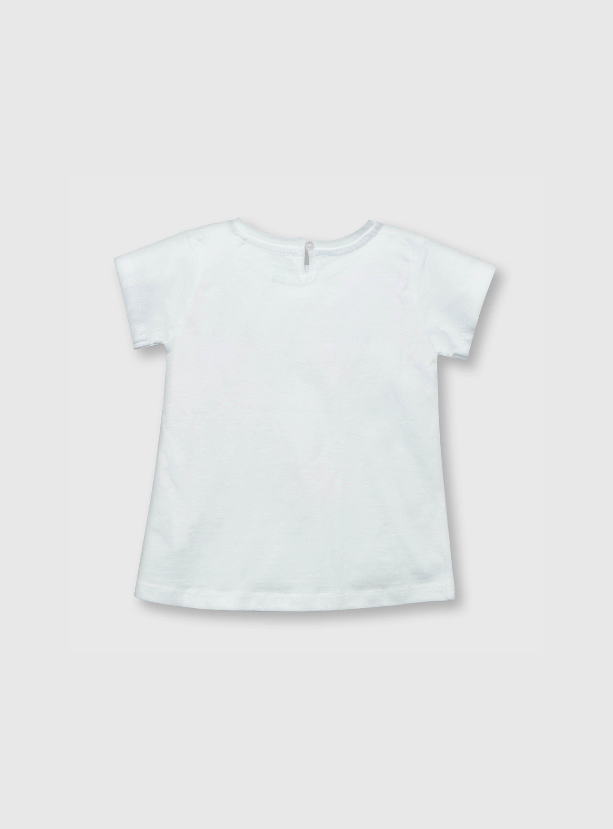 Polera De Bebe Niña Algas Blanco (3 A 36 Meses) Colloky-1