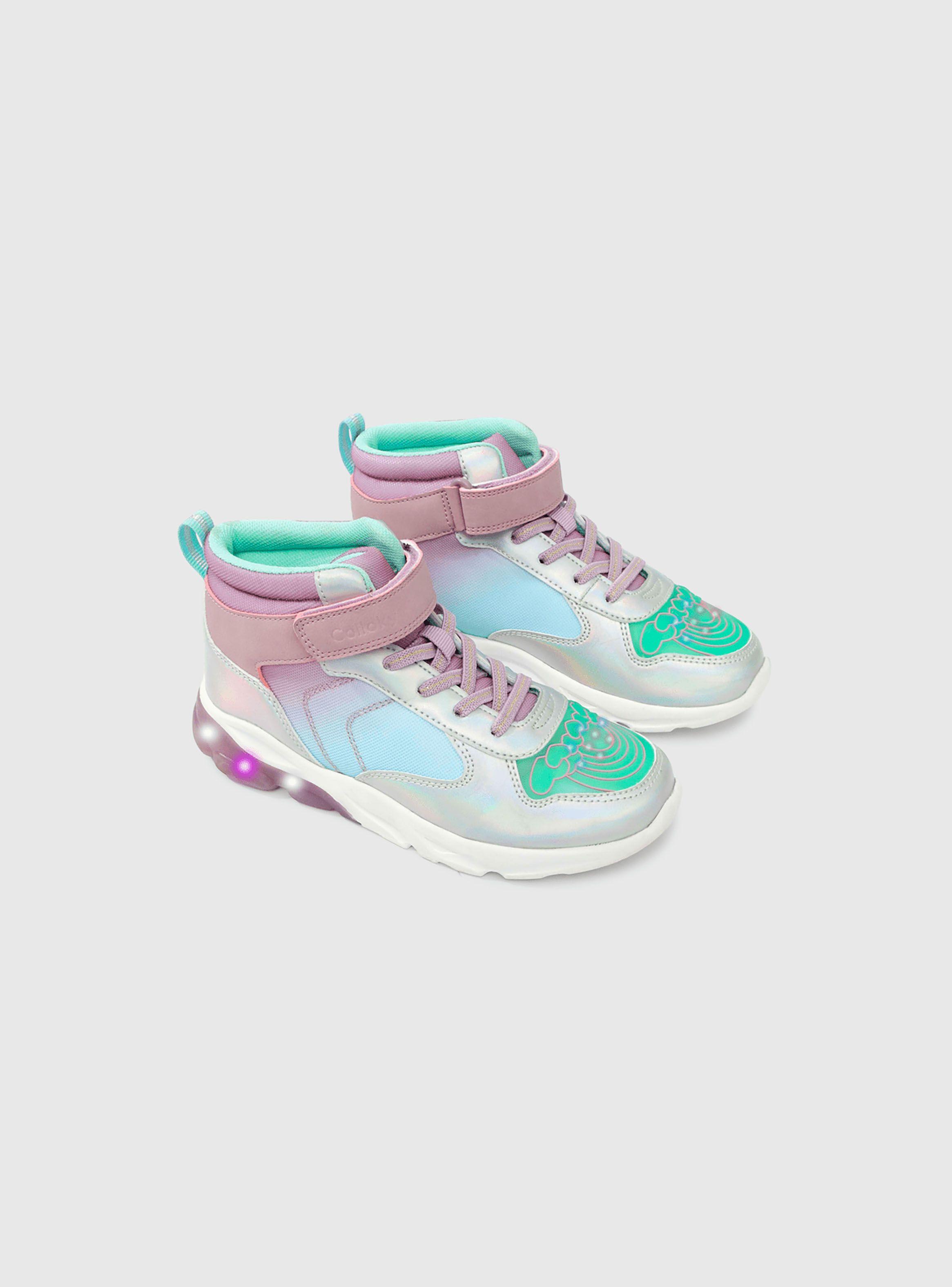 Zapatilla luces Niña Morado 50082 Colloky-0