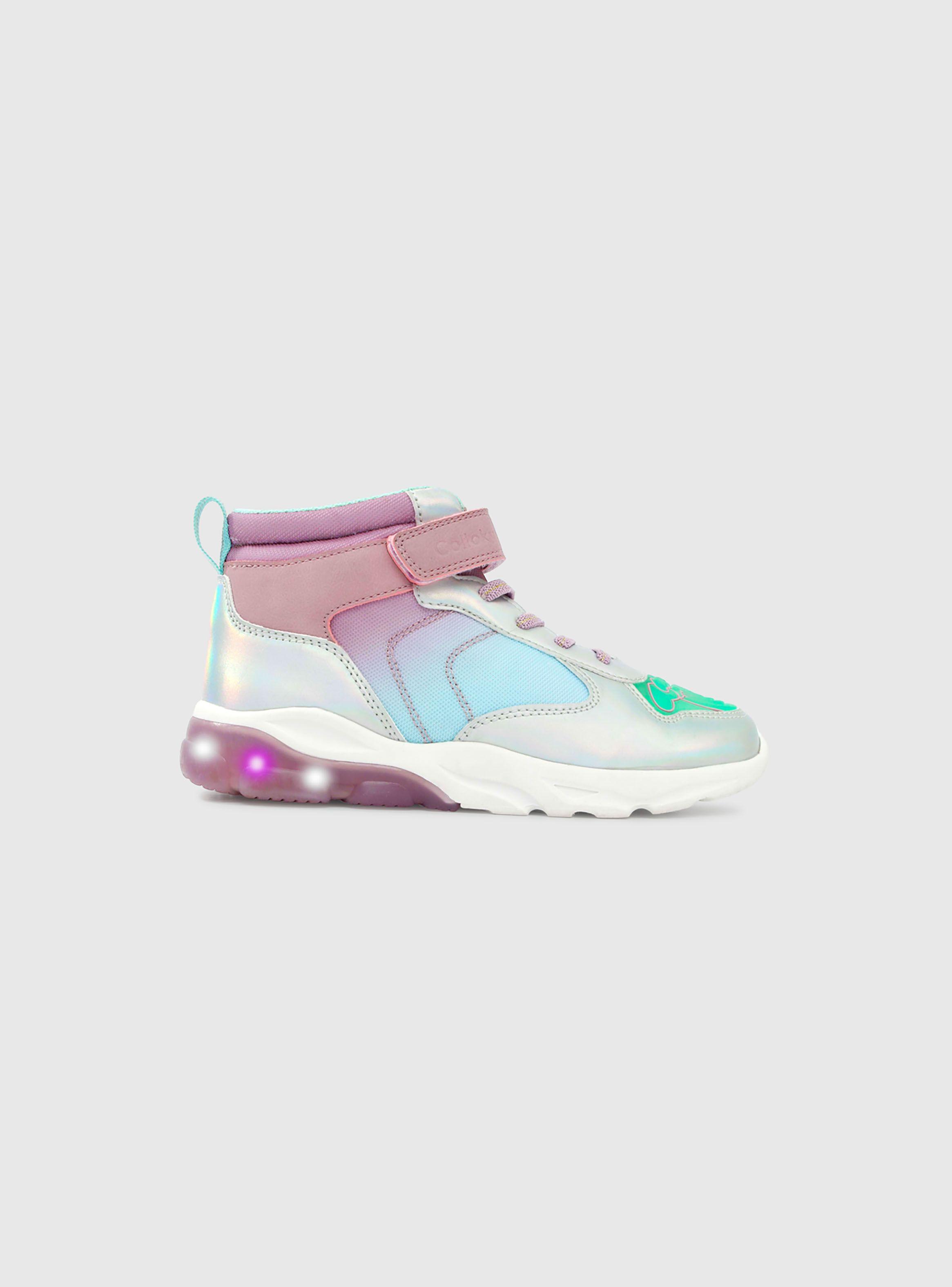 Zapatilla luces Niña Morado 50082 Colloky-1