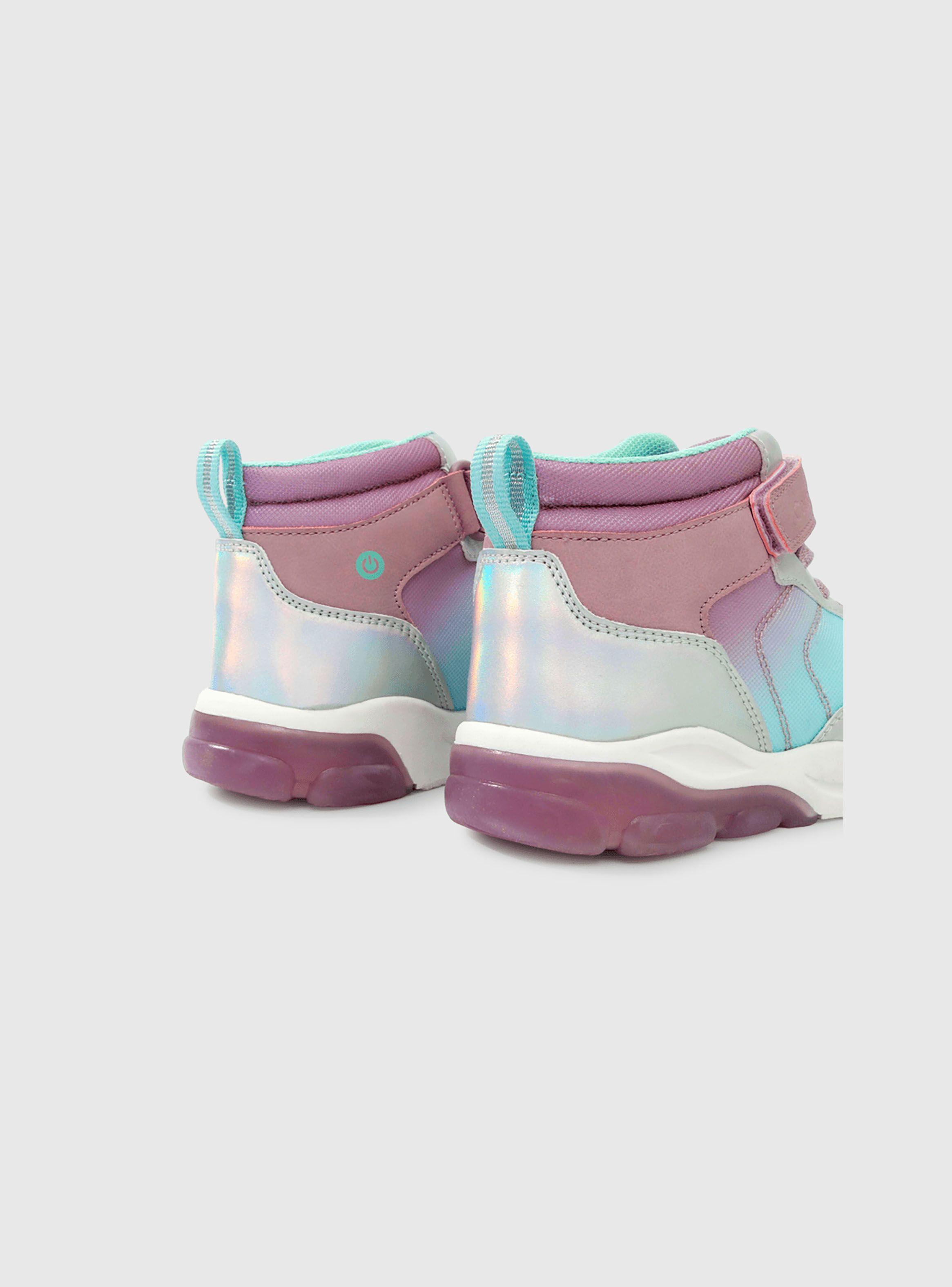 Zapatilla luces Niña Morado 50082 Colloky-4