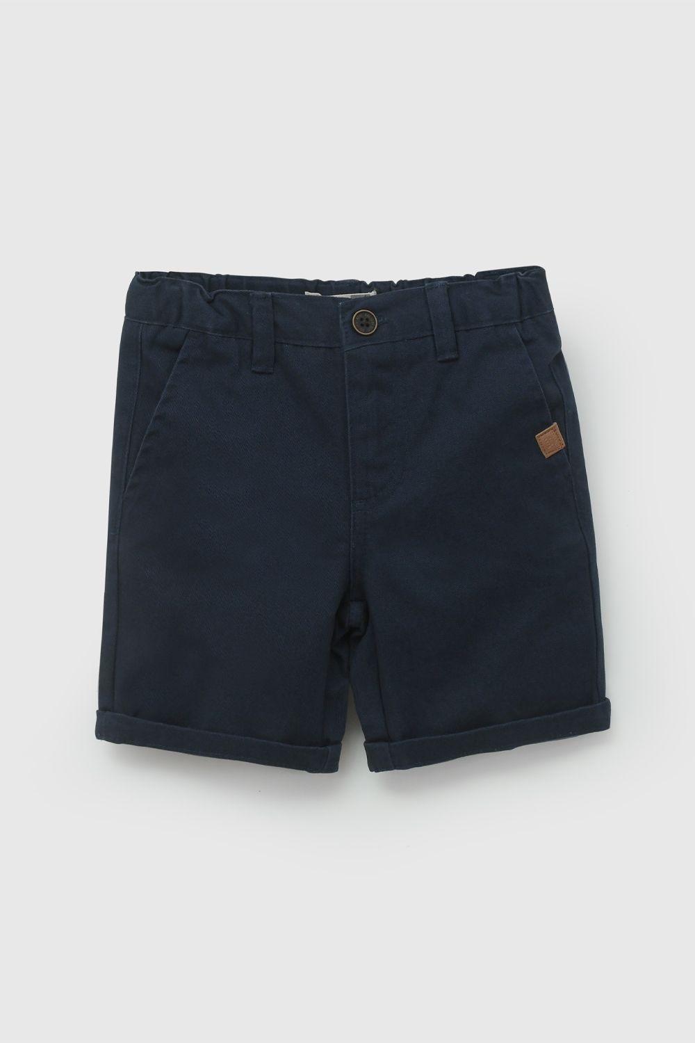 Bermuda Azul Gabardina De Niño BDGB0957V26-0