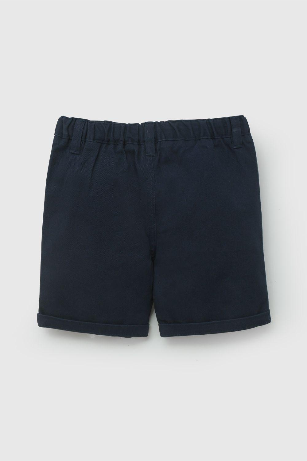 Bermuda Azul Gabardina De Niño BDGB0957V26-1