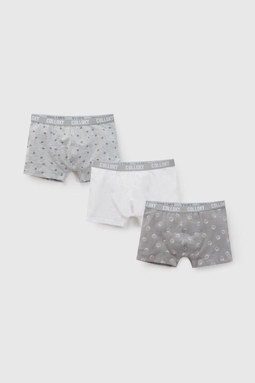 Boxer Niño Gris 7752 Colloky-0