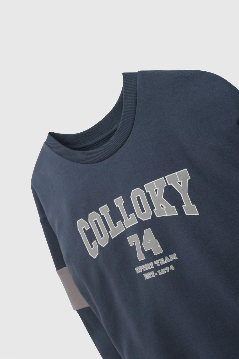 Polerón Azul Colloky De Niño PLPO0551V26-2