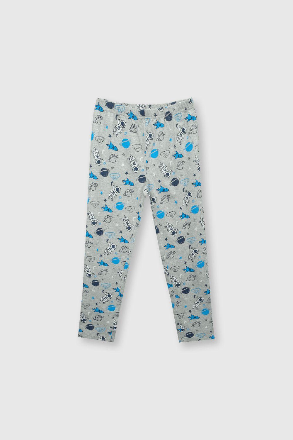 Pijama de niño de algodón azul / blue (2 a 12 años)-2