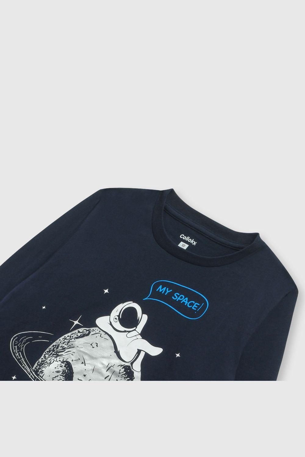 Pijama de niño de algodón azul / blue (2 a 12 años)-3