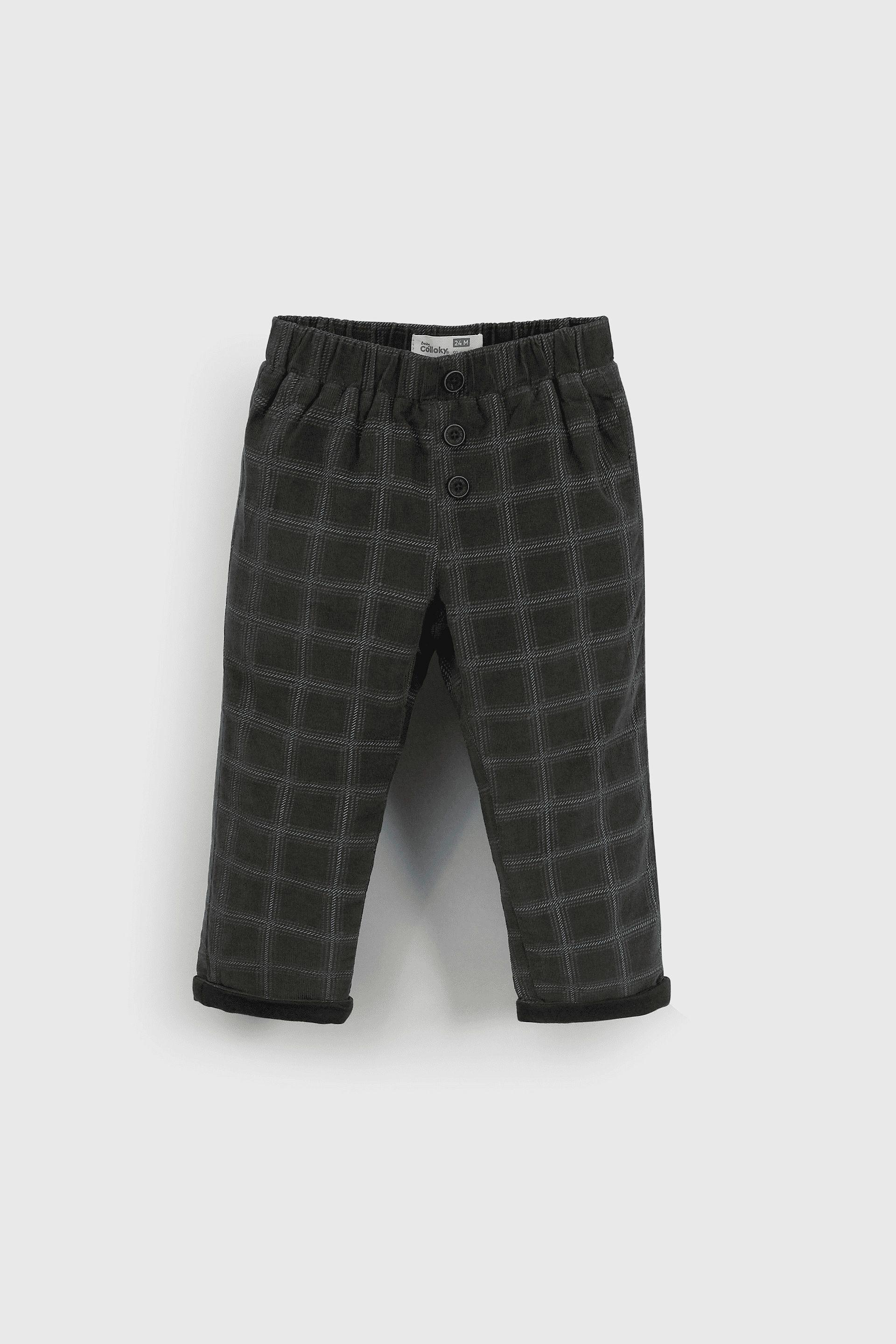 Pantalón Forrado Cuadros-0