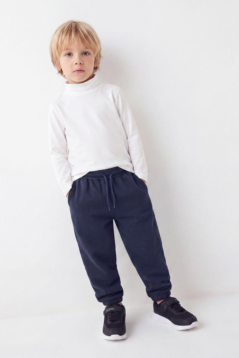 Pantalon buzo niño azul marino puño 6-9M a 4-5A-1