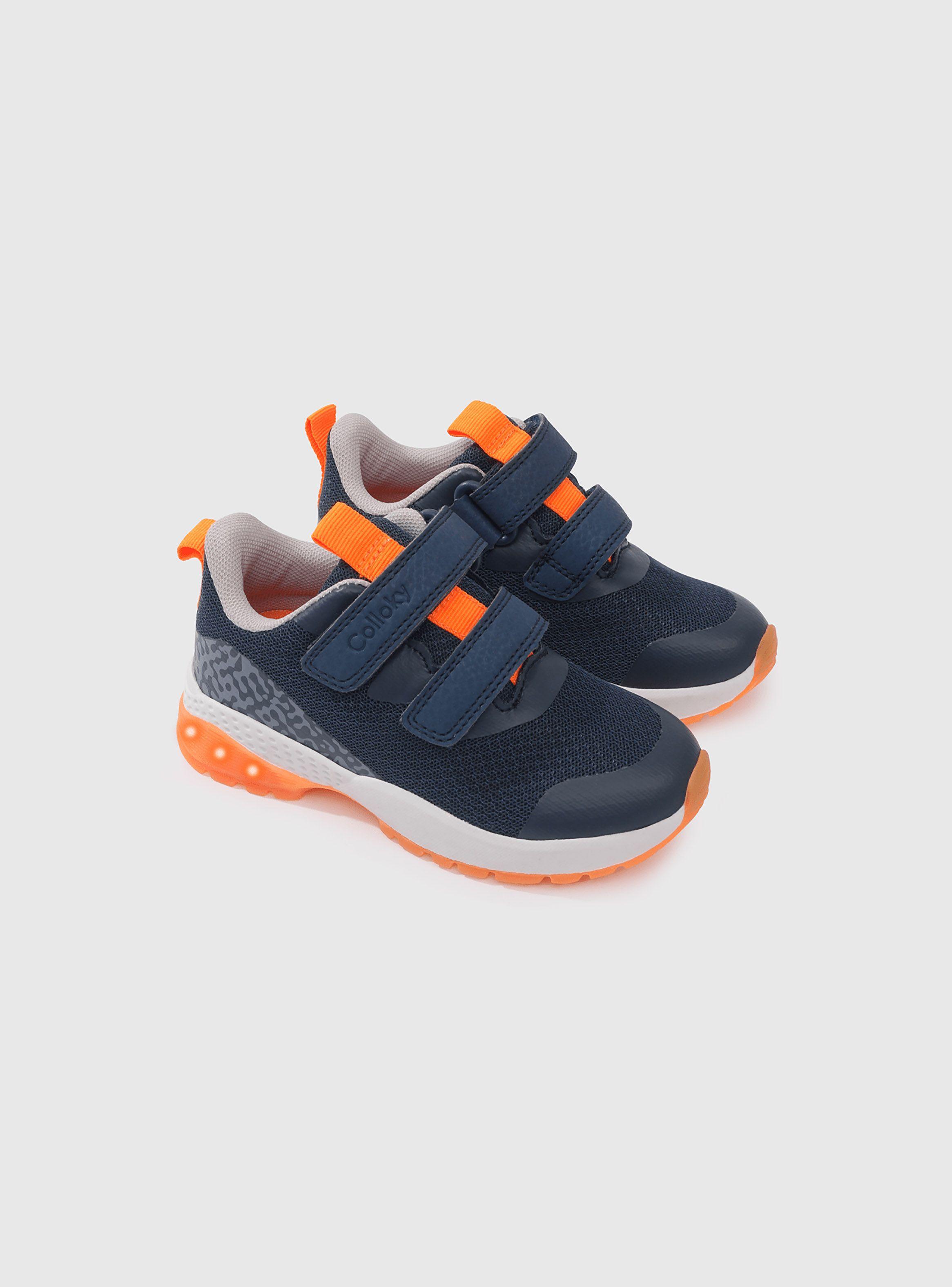 Zapatilla Luces Niño Azul 53874 Colloky-0