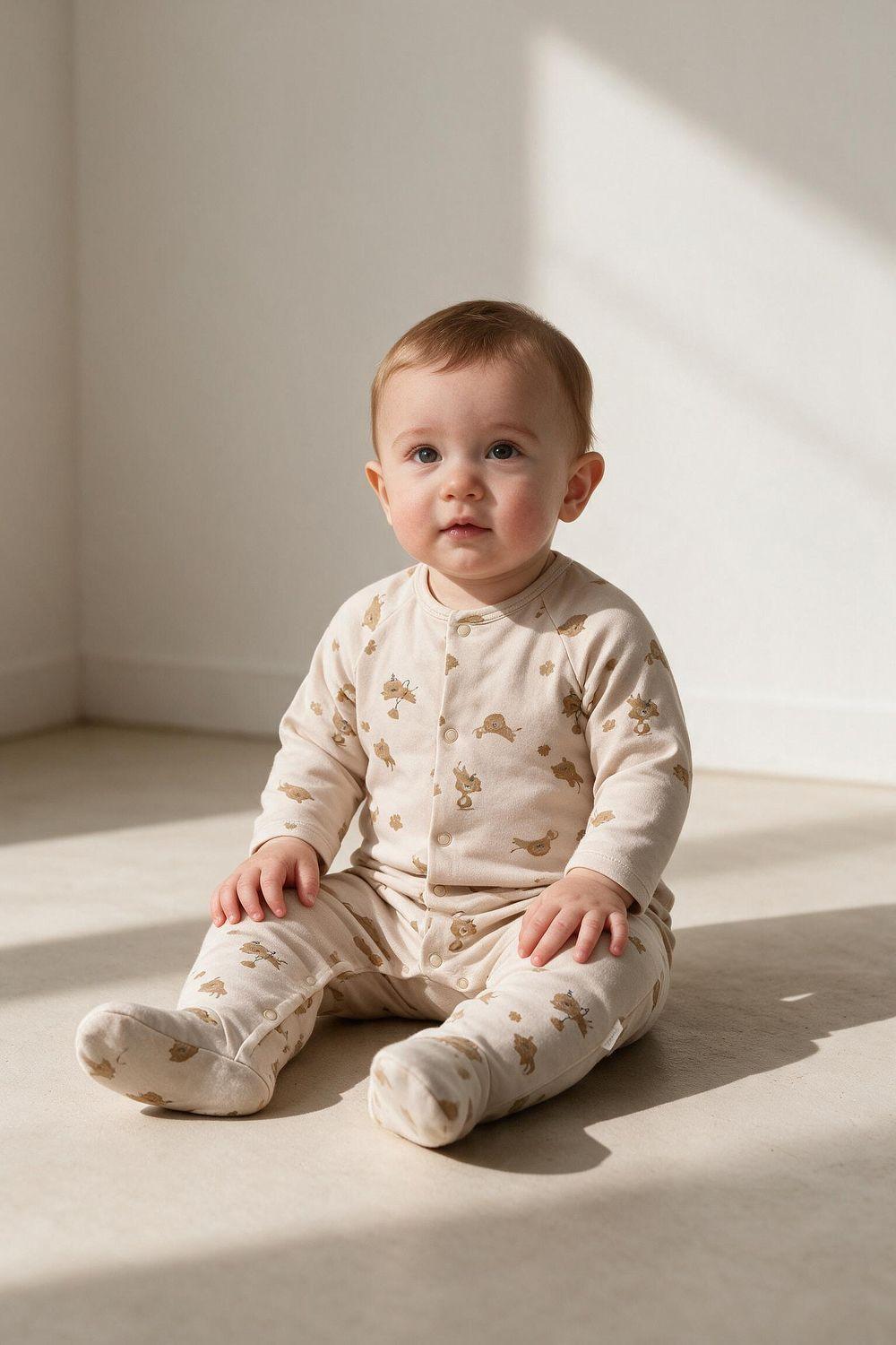 Oso Polycotton Beige Niño Rn a 6-9M Colloky-2