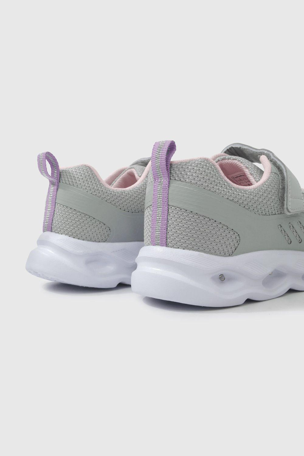 Zapatilla luces Luces Niño Gris 57160311I24 33-4