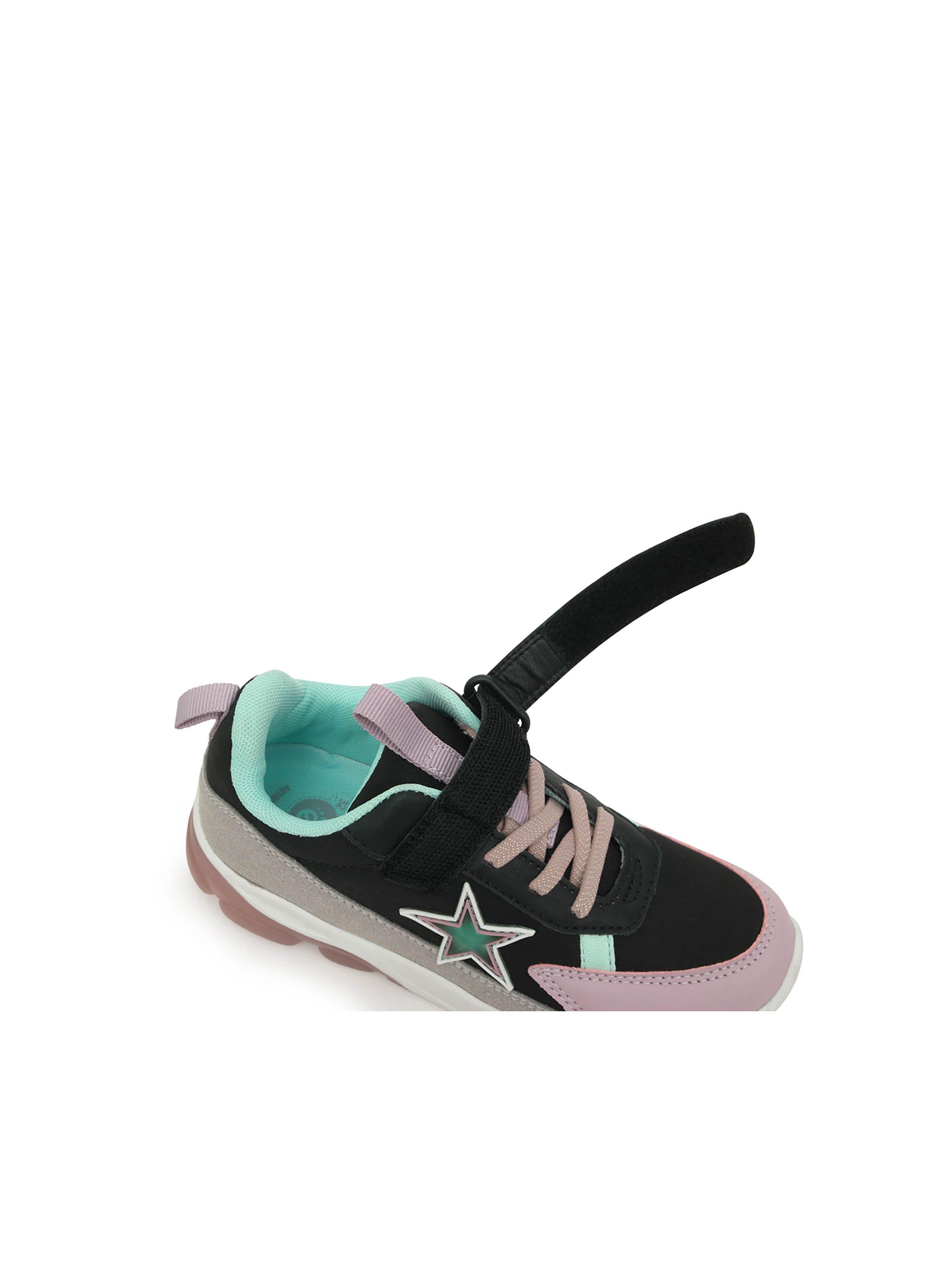 Zapatilla De Niña Luces Estrella Negro (28 A 38) Colloky-4