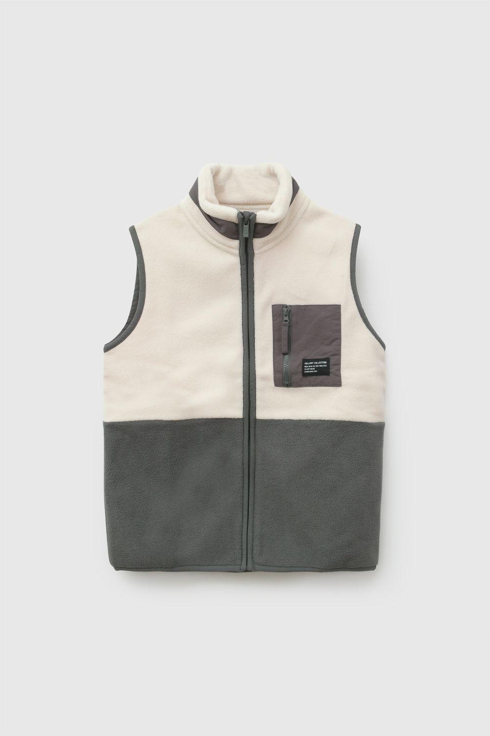 Polar Sin Mangas Beige Niño 3-4A a 12-13A Colloky-0