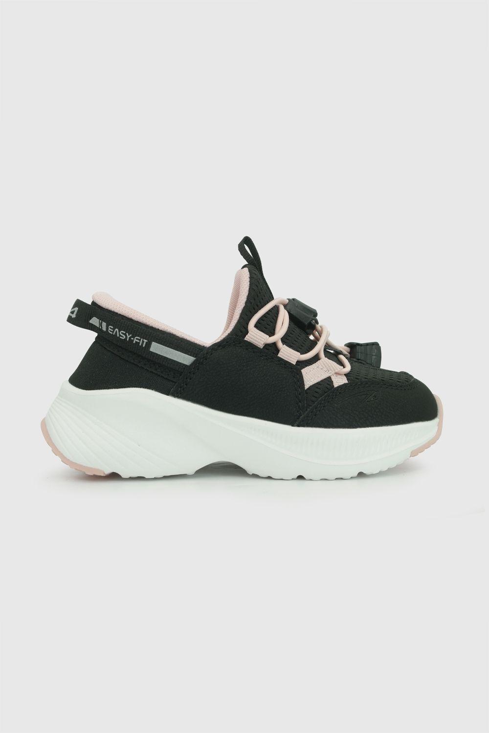 Zapatilla Sport Easy Fit Negra Niña 21-27 Colloky-2