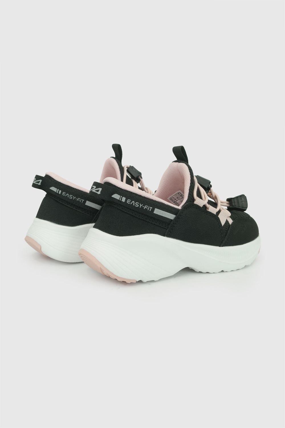 Zapatilla Sport Easy Fit Negra Niña 21-27 Colloky-5