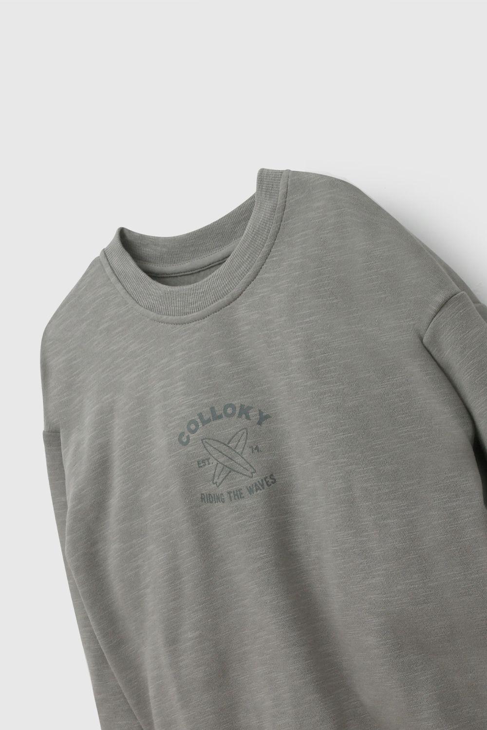 Polerón Verde Niño 7553 Colloky-2